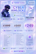 Cyber Aimlockz Premium Sensi Pack (Android) | Limited Stock 20